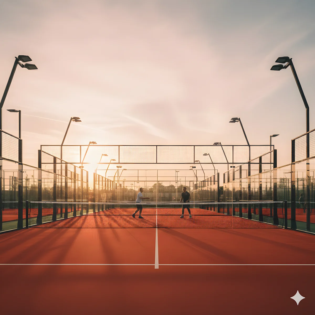 Court 2 during sunset